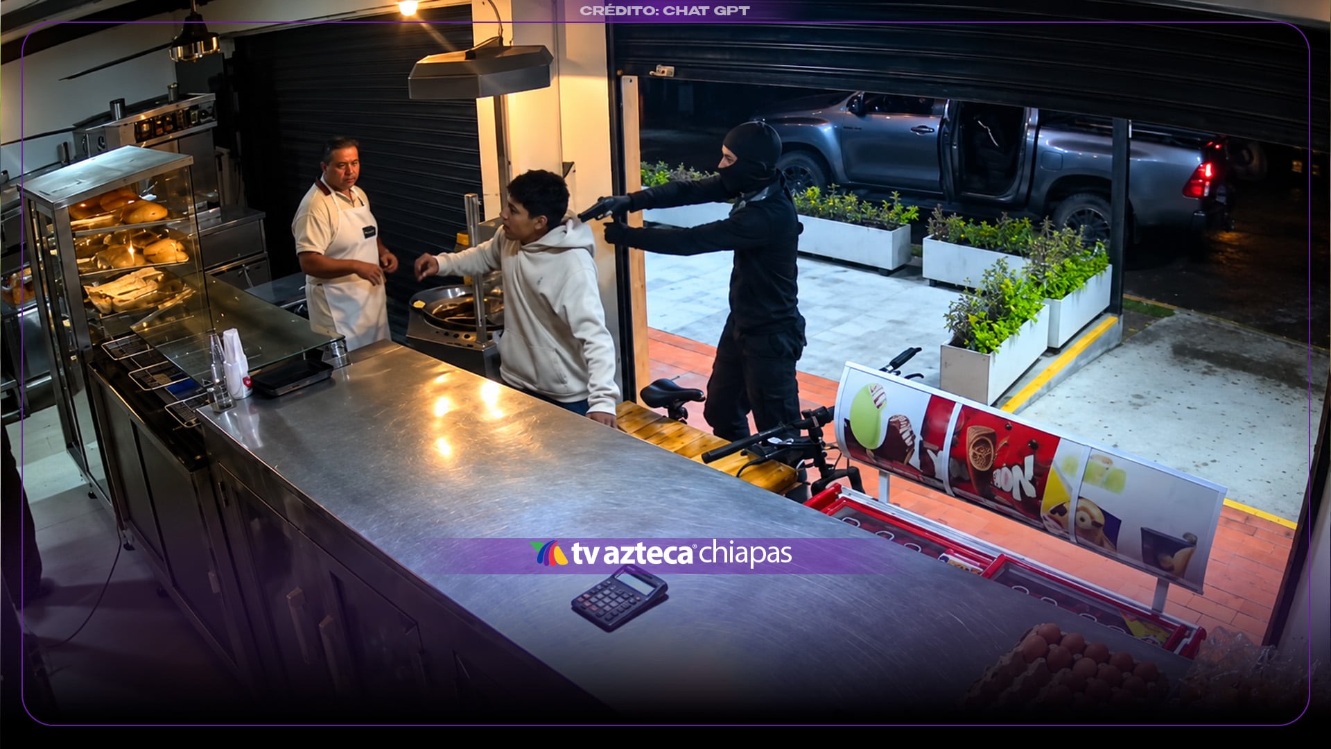 VIDEO: ¡IMÁGENES SENSIBLES! Captan privación de la libertad de una joven de 19 años en una panadería