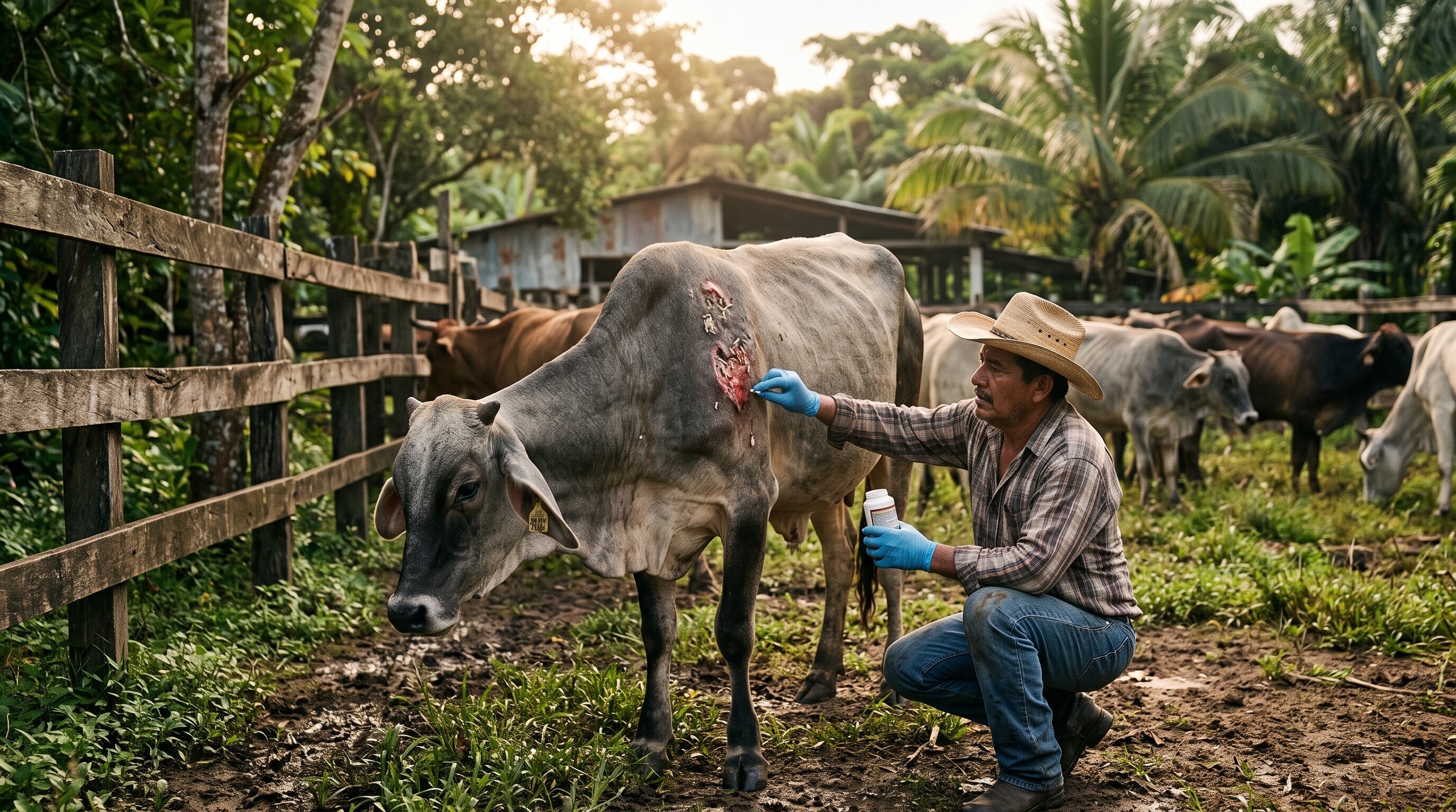 Tabasco registra 15 casos activos de gusano barrenador en ganado