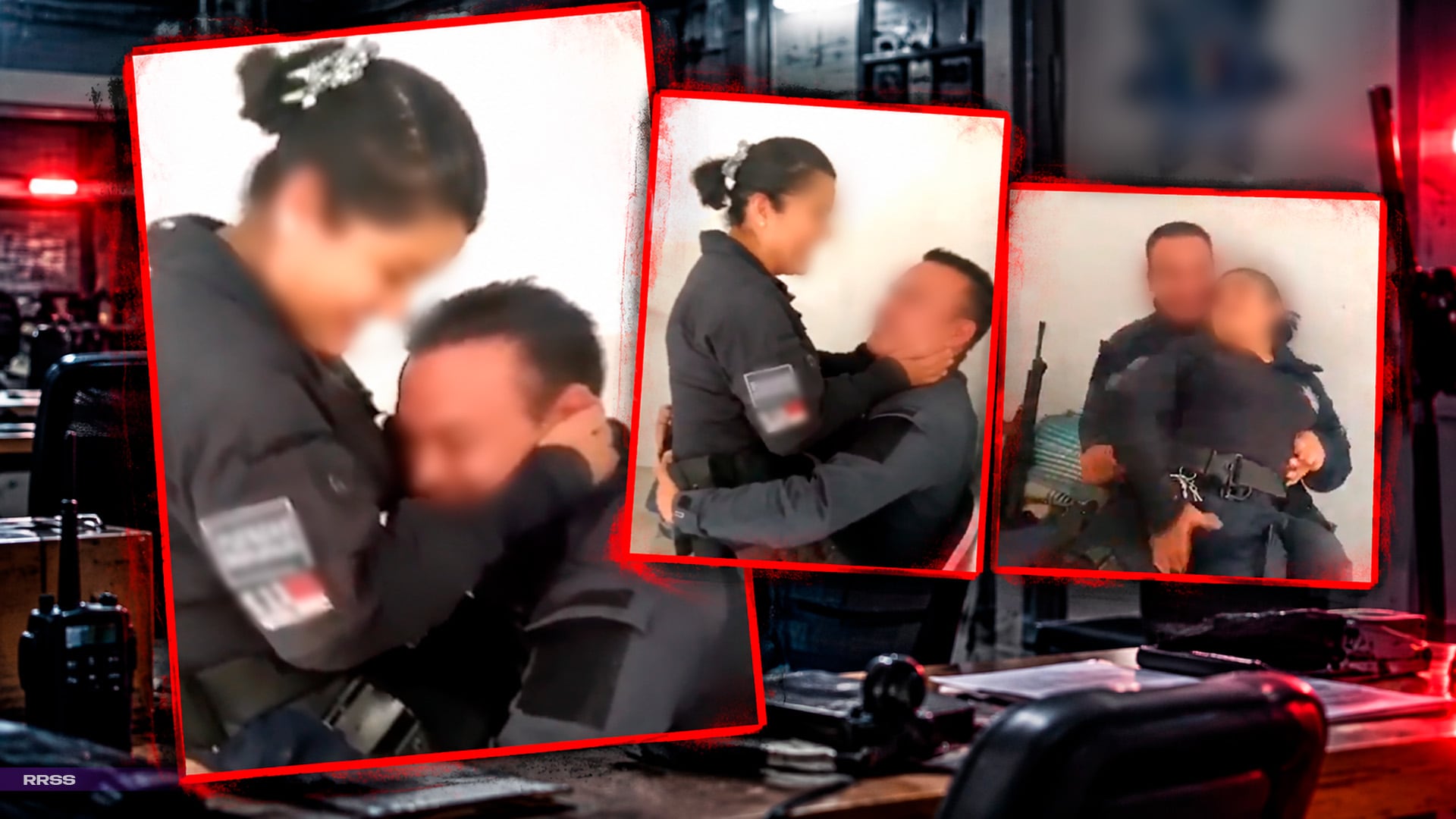 ¡VIDEO VIRAL! Captan a policías cariñosos presuntamente de San Cristóbal, esto dijeron las autoridades