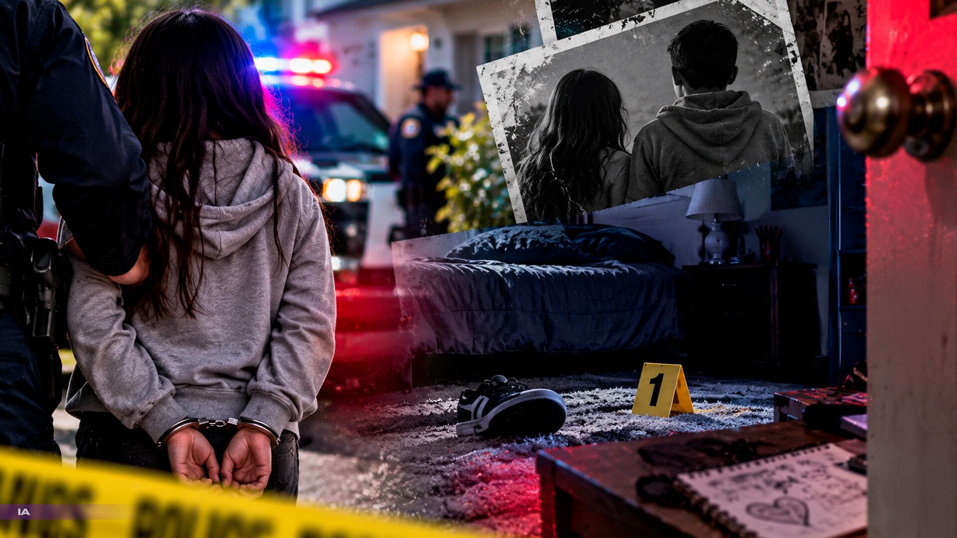 Niña detenida por matar a su hermano