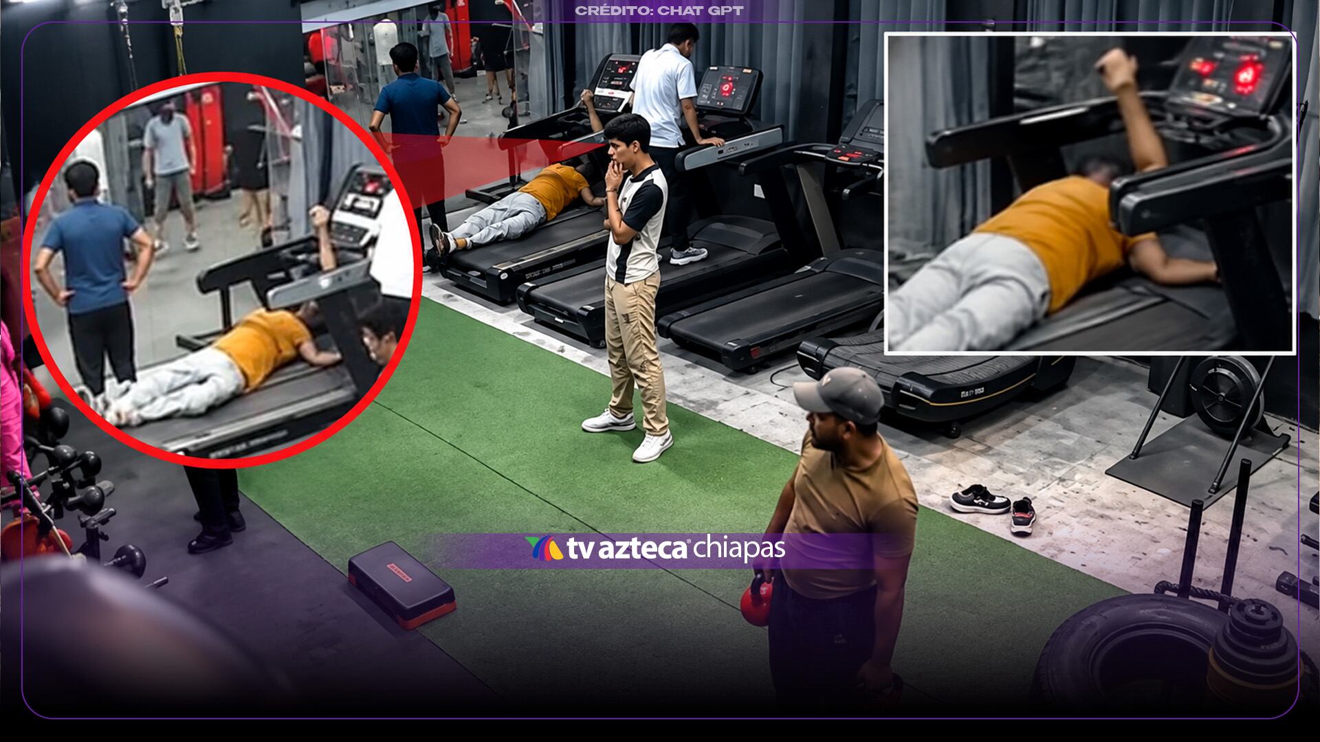 VIDEO | Hombre muere repentinamente mientras se ejercitaba en la caminadora de un gimnasio