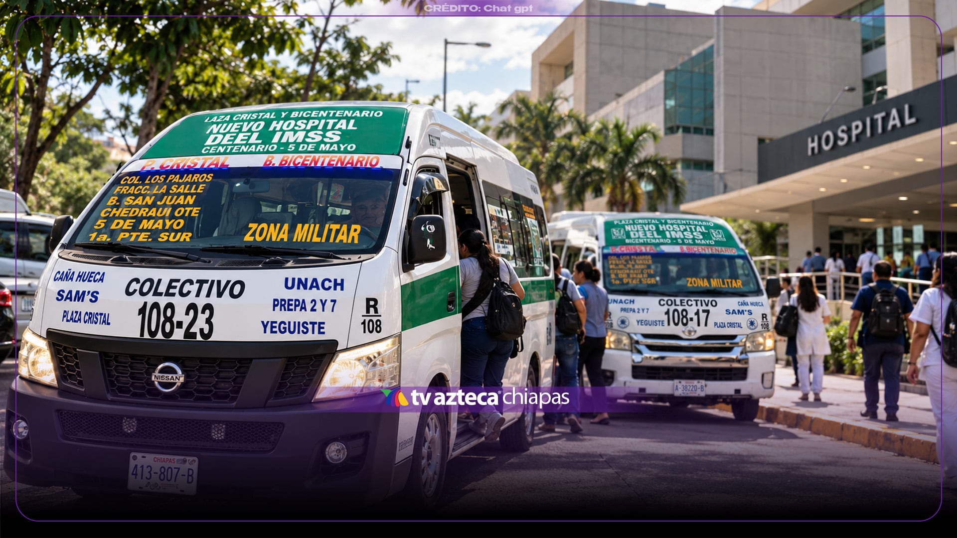 ¿A dónde llega la Ruta 108 en Tuxtla Gutiérrez? Cambios en su recorrido hacia Plan de Ayala