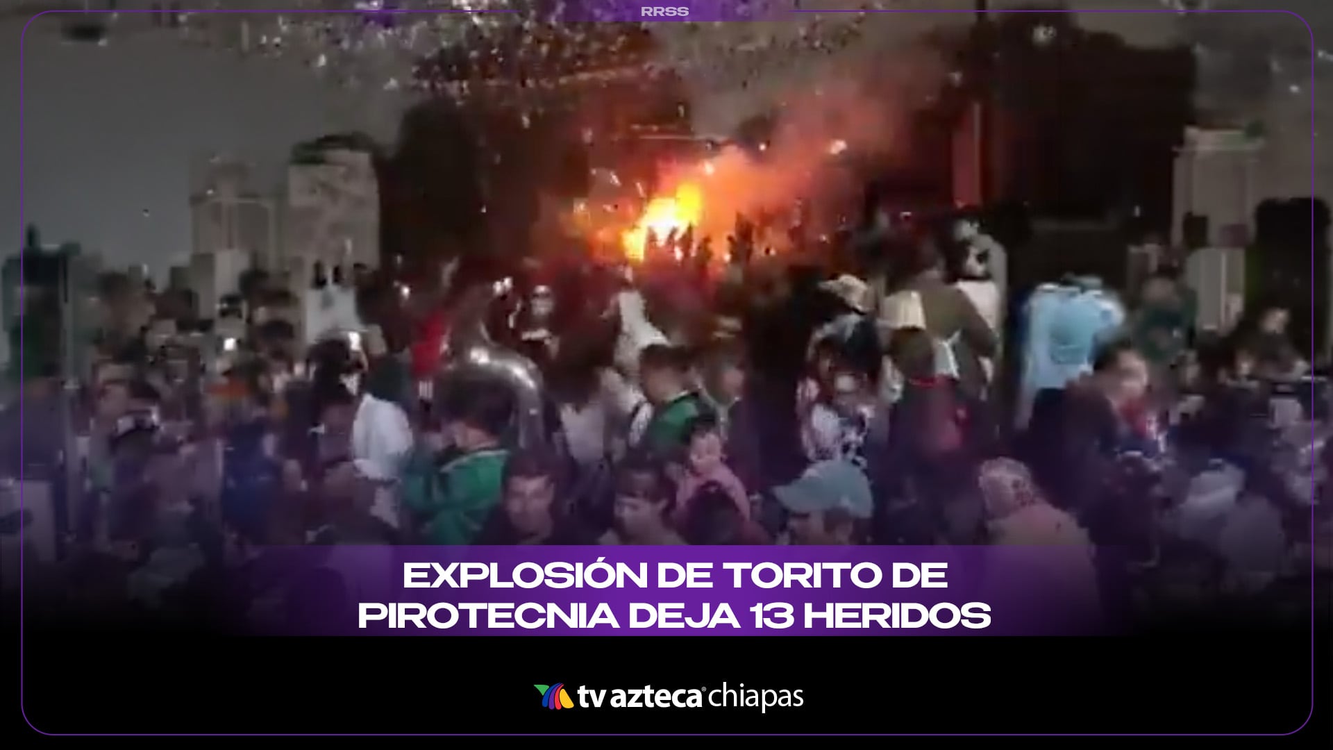 EXPLOSIÓN DE TORITO DE PIROTECNIA DEJA 13 HERIDOS