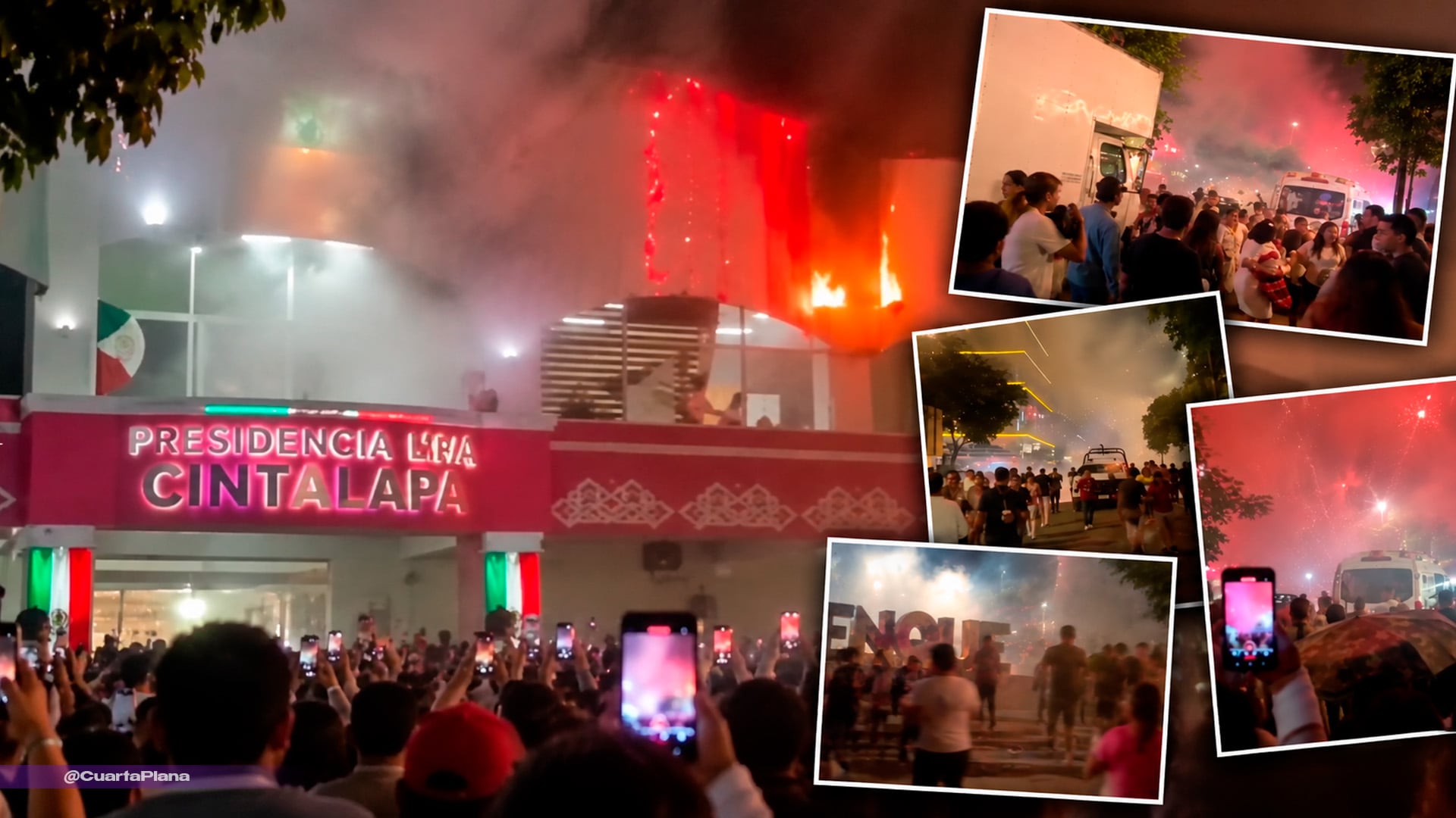 Incendio pirotecnia Cintalapa