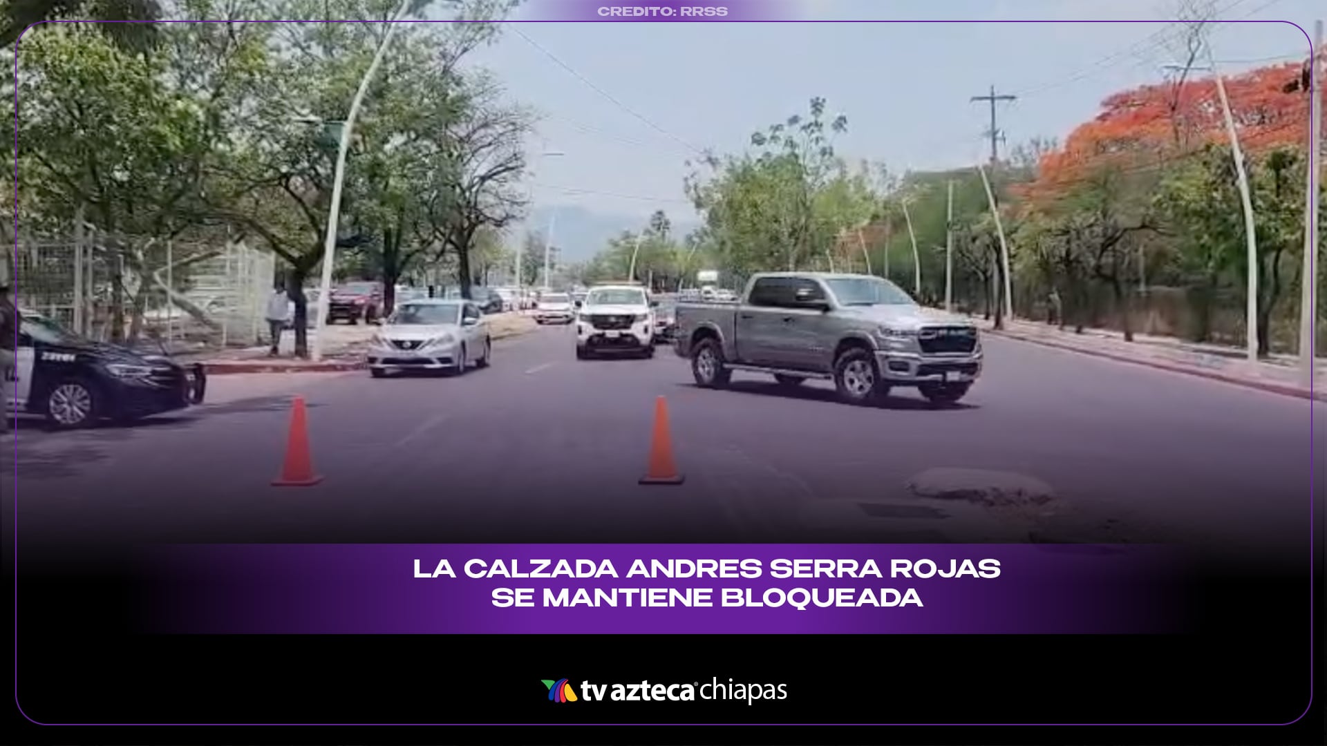 Cierre vial Tuxtla