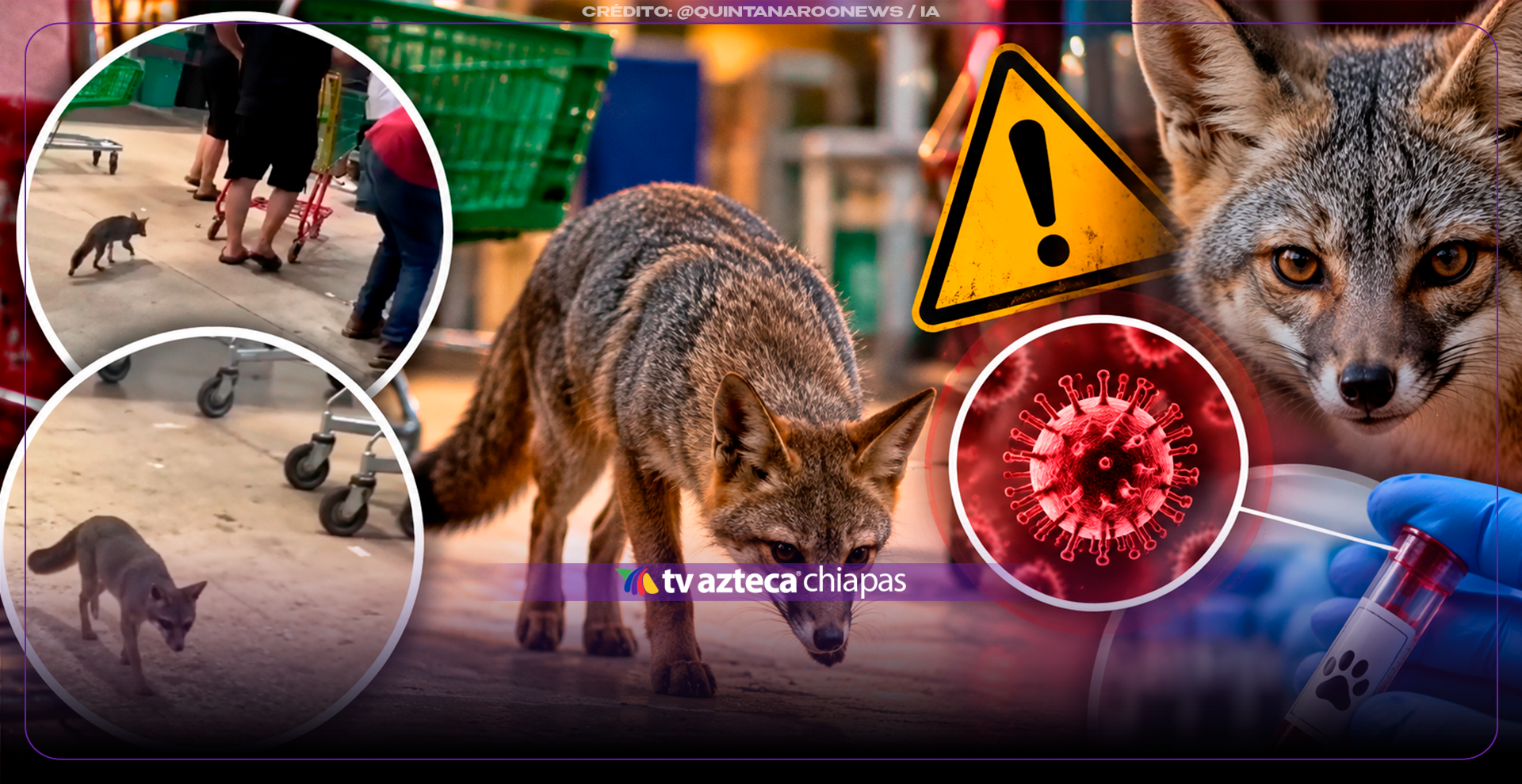 La razón por la que emitieron alerta a personas y mascotas que tuvieron contacto con una zorra gris  