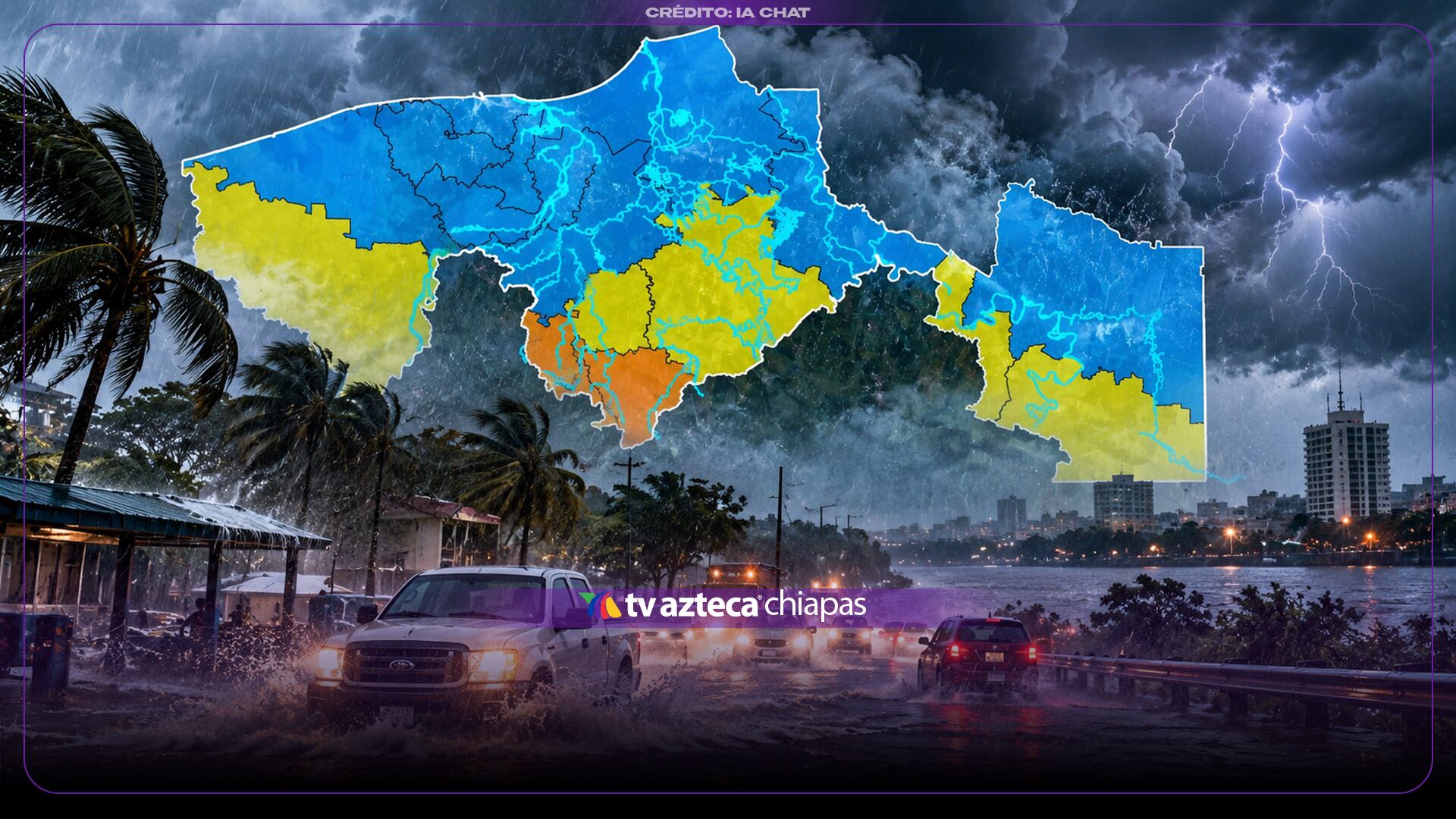 Semáforo Hidrometeorológico de Tabasco hoy 22 de octubre: Pronóstico de lluvias y nivel de ríos