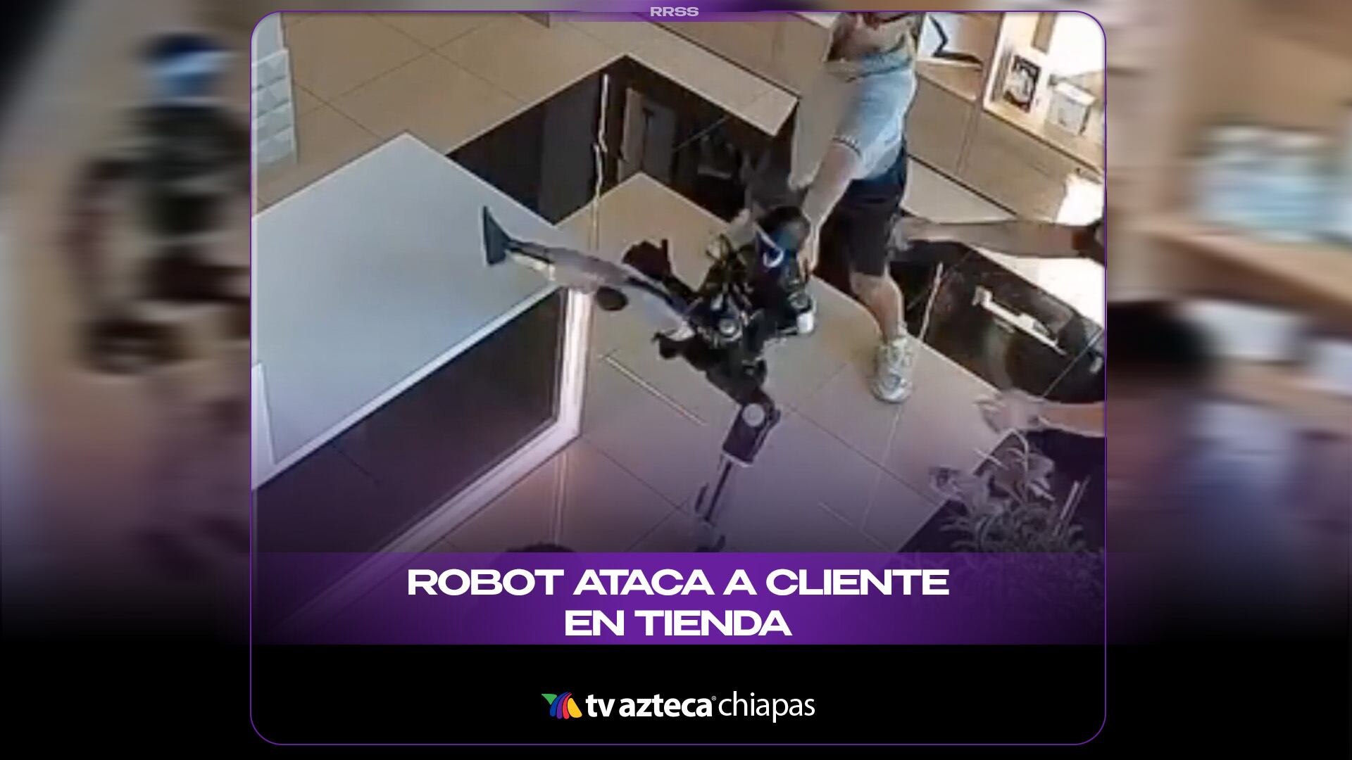 ROBOT ATACA A CLIENTE EN TIENDA