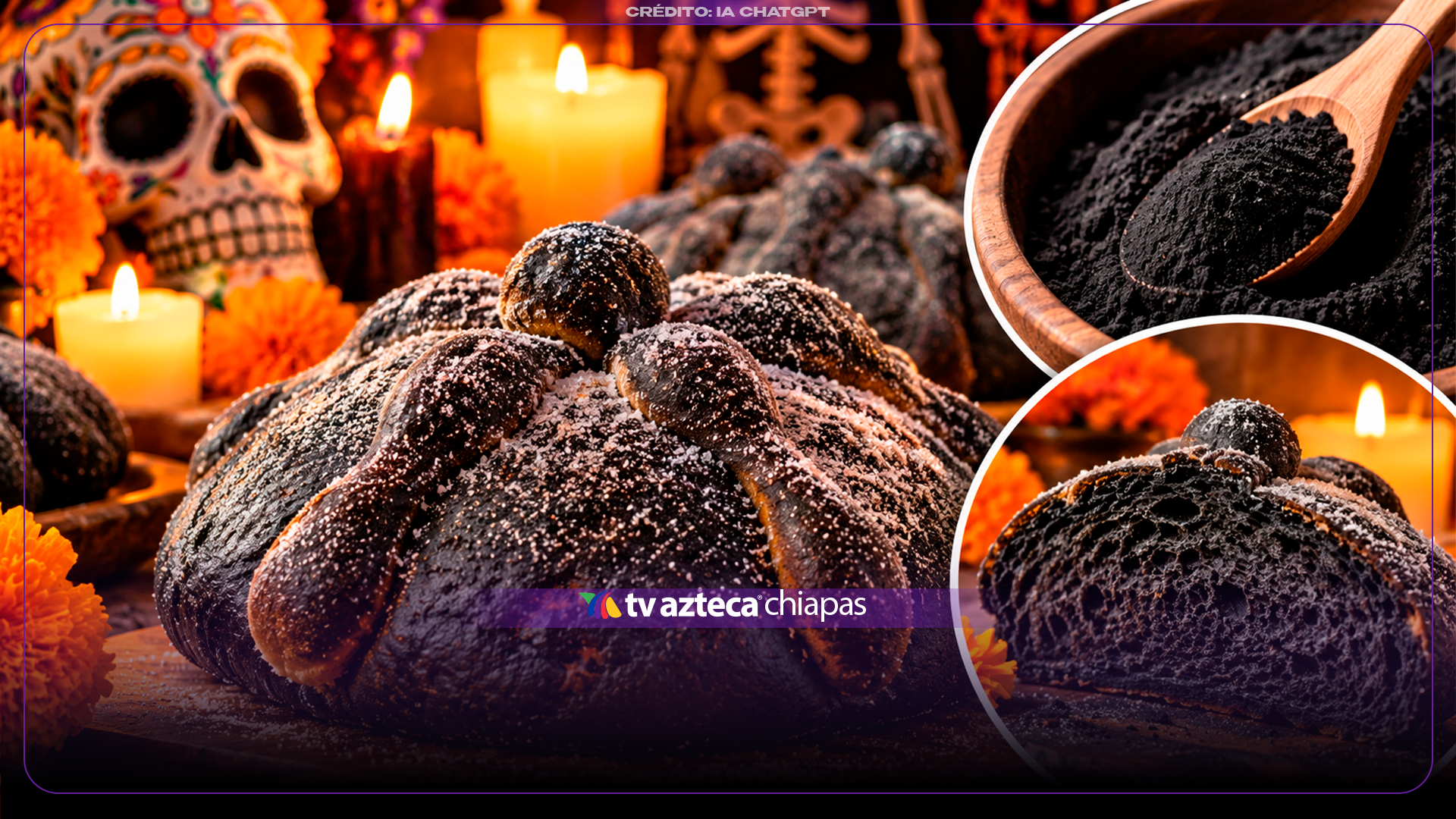 ¿Pan de muerto con cenizas reales? Así es la receta del misterioso pan de muerto negro