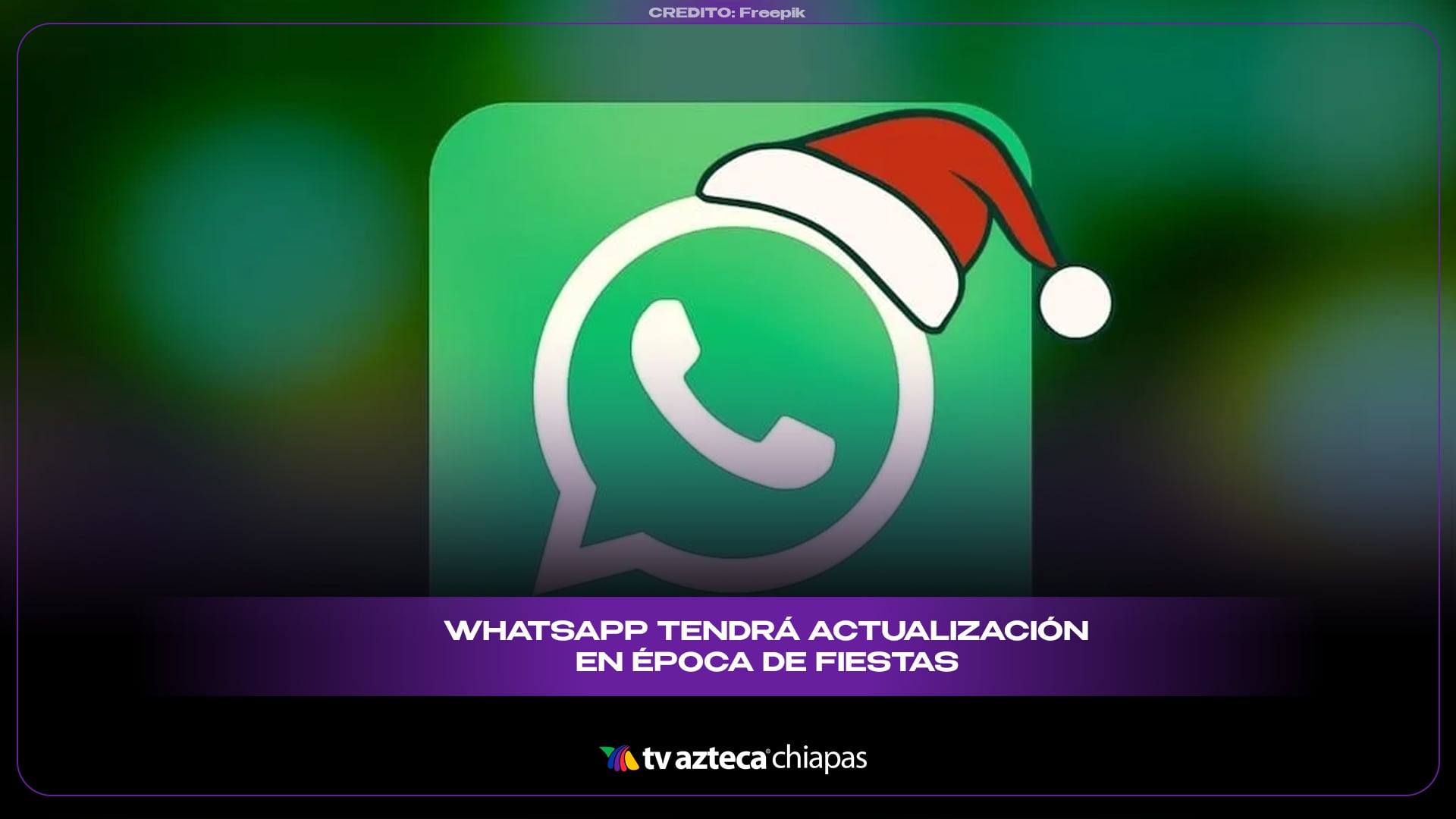 Así es la nueva actualización de WhatsApp para las fiestas de fin de año