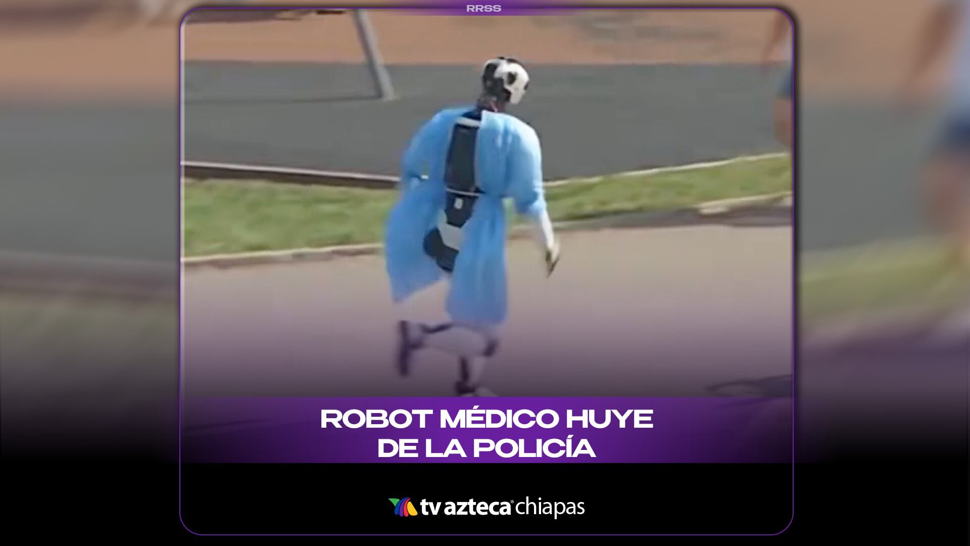 ROBOT MÉDICO HUYE DE LA POLICIA