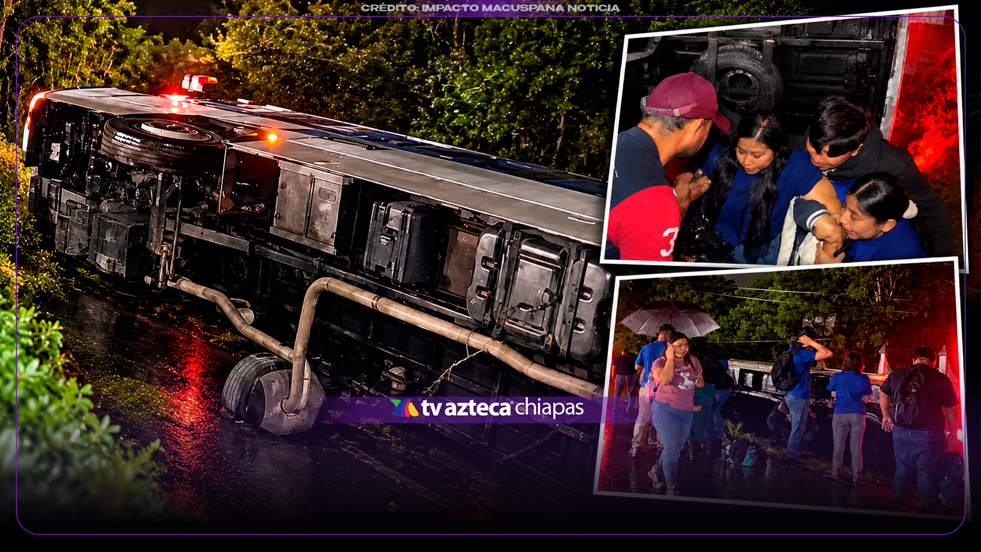 ¡ACCIDENTE EN TABASCO! Vuelca camión con 40 trabajadores de un supermercado en la Villahermosa–Frontera