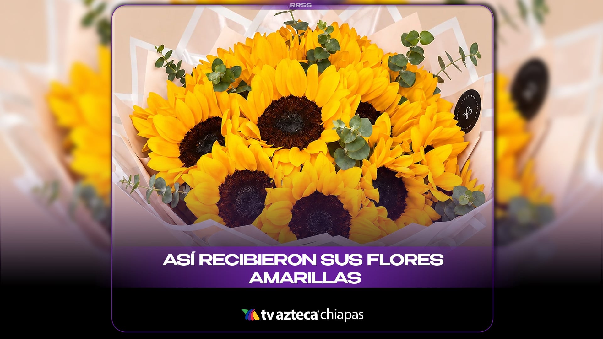 ASÍ RECIBIERON SUS FLORES AMARILLAS