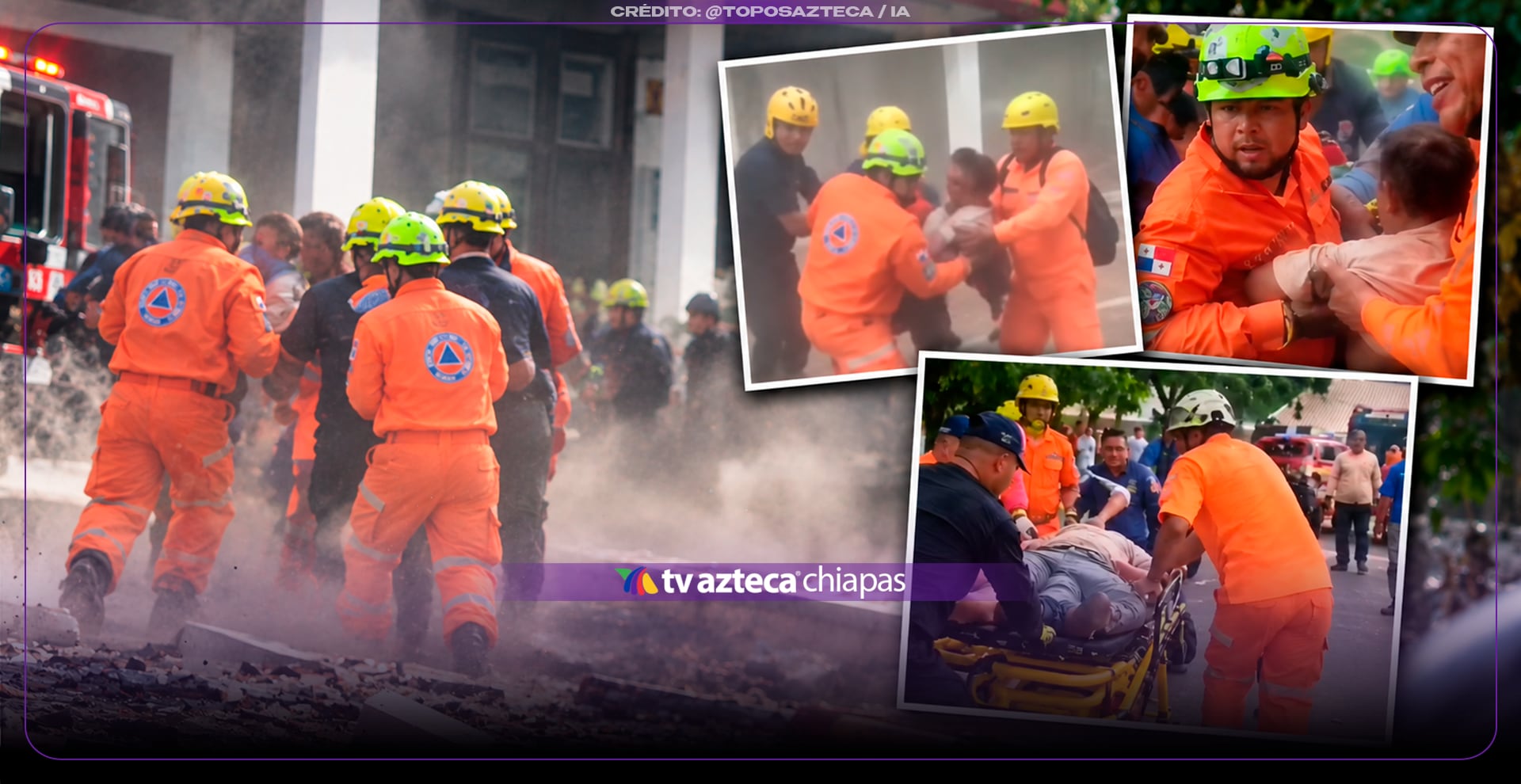 VIDEO: ¡Héroes en plena réplica! Topos Azteca rescata con vida a una persona entre escombros en Panamá 