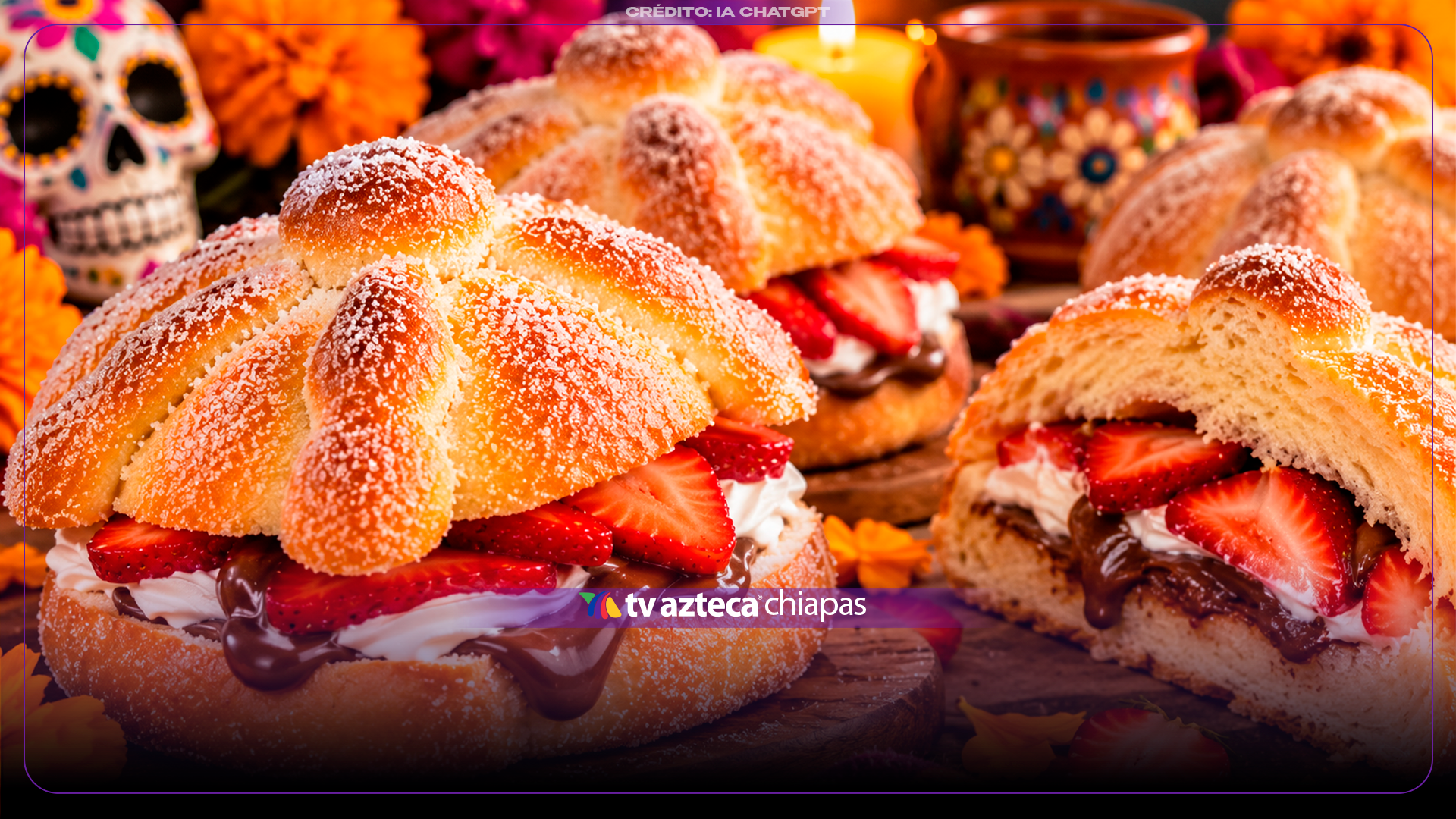 ¡Dale un giro a la tradición! Así puedes preparar pan de muerto relleno en casa