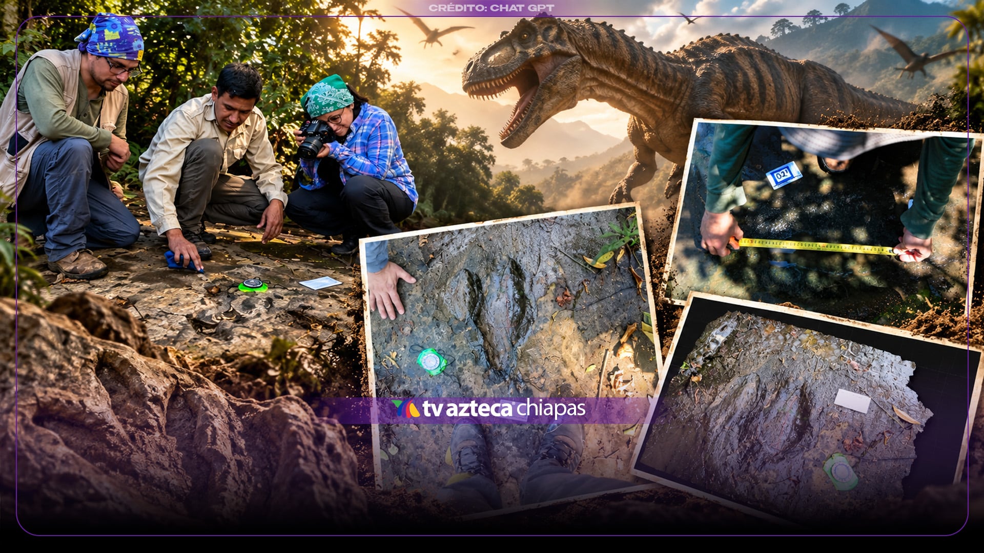 ¡Como en Jurassic Park! Descubren 50 huellas de dinosaurios de hace 65 millones de años en Michoacán