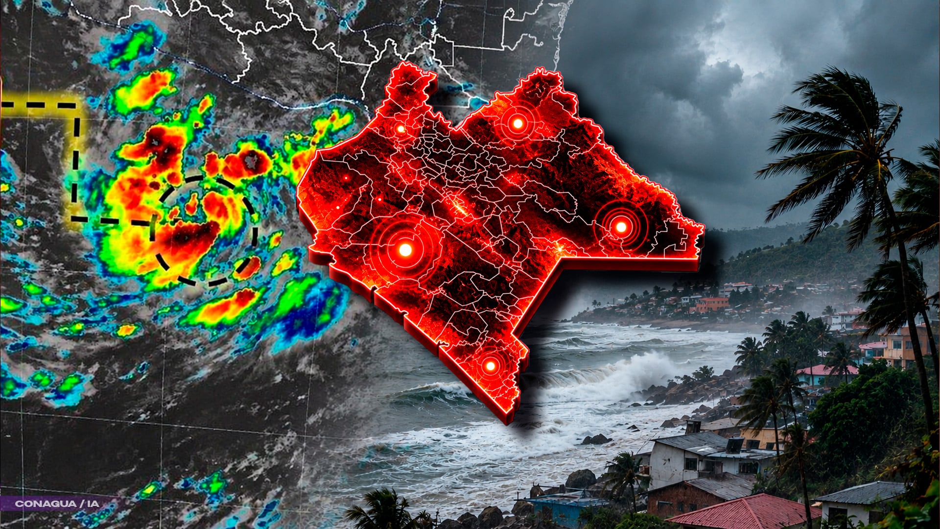 ¡Se forma nueva Depresión Tropical en el Pacífico! Ya vigilan su trayectoria