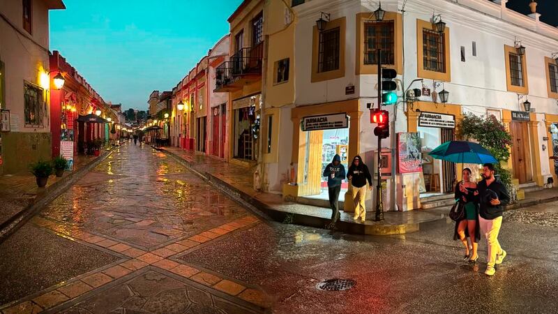 Lluvias en San Cristóbal de las Casas