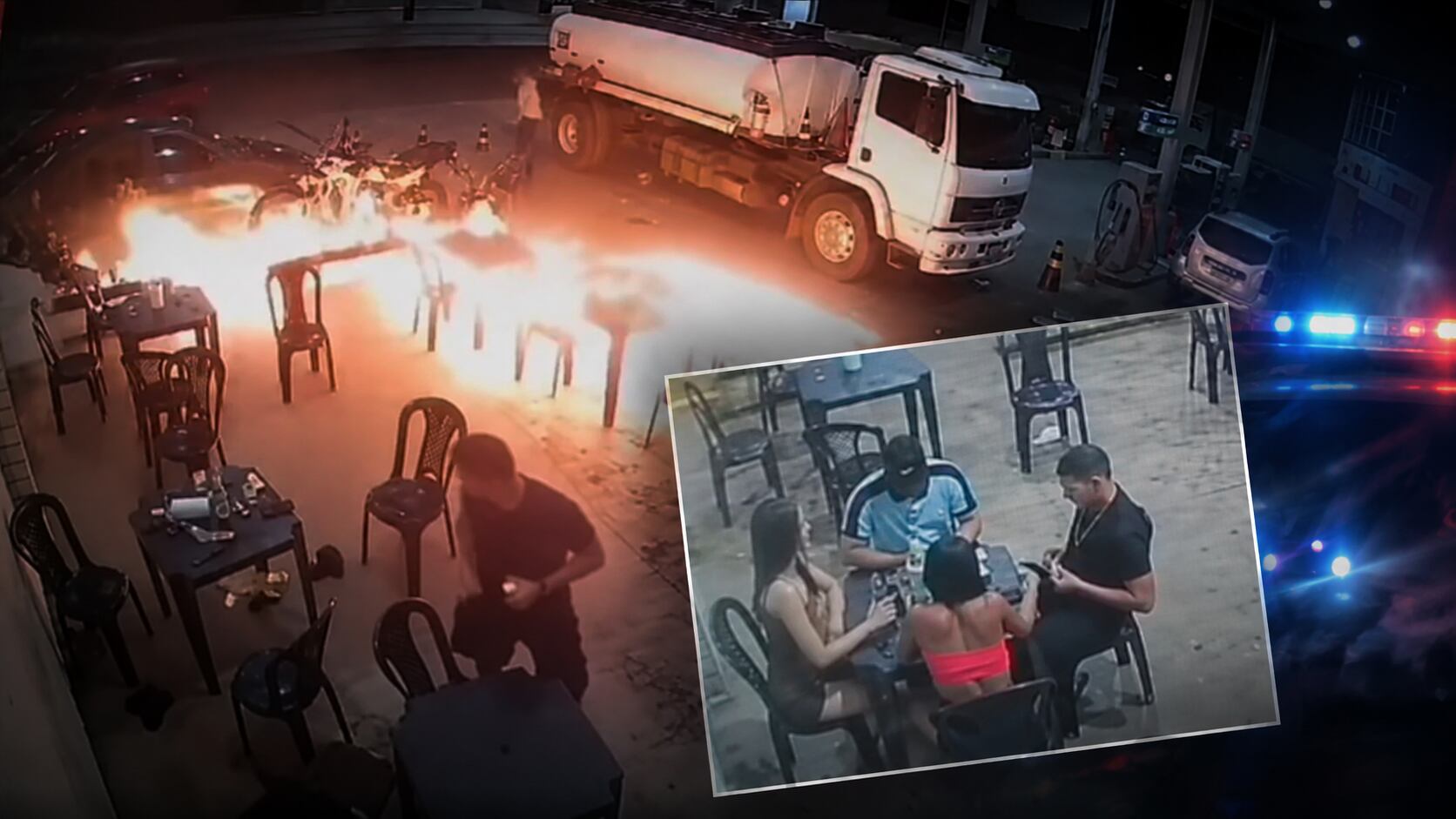¡Casi explota todo! Video: hombre prende un cigarro cerca de una pipa de combustible y desata un incendio