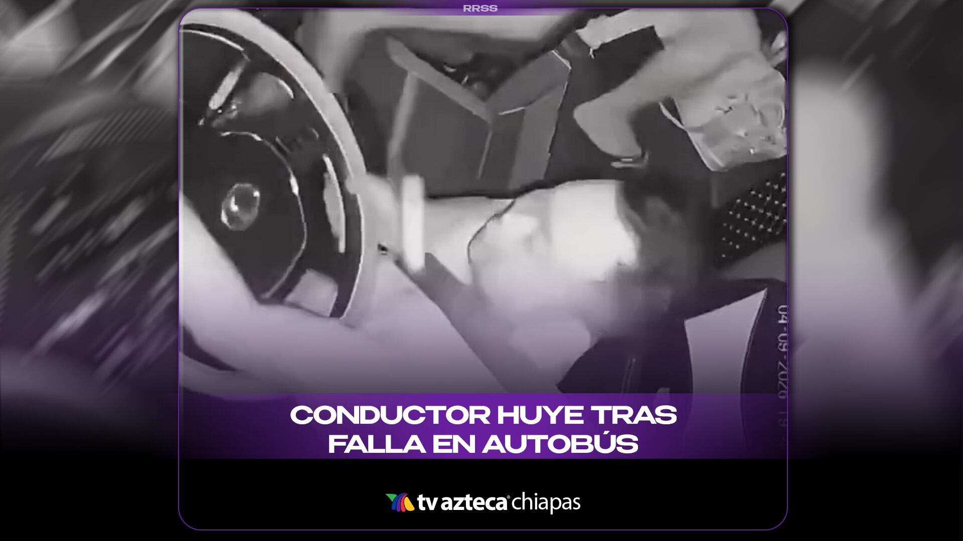 CONDUCTOR HUYE TRAS FALLA EN AUTOBÚS